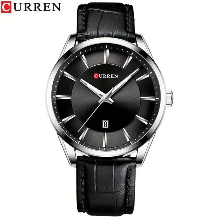 Montre Curren Sport de Luxe - Acier Inoxydable, Noir