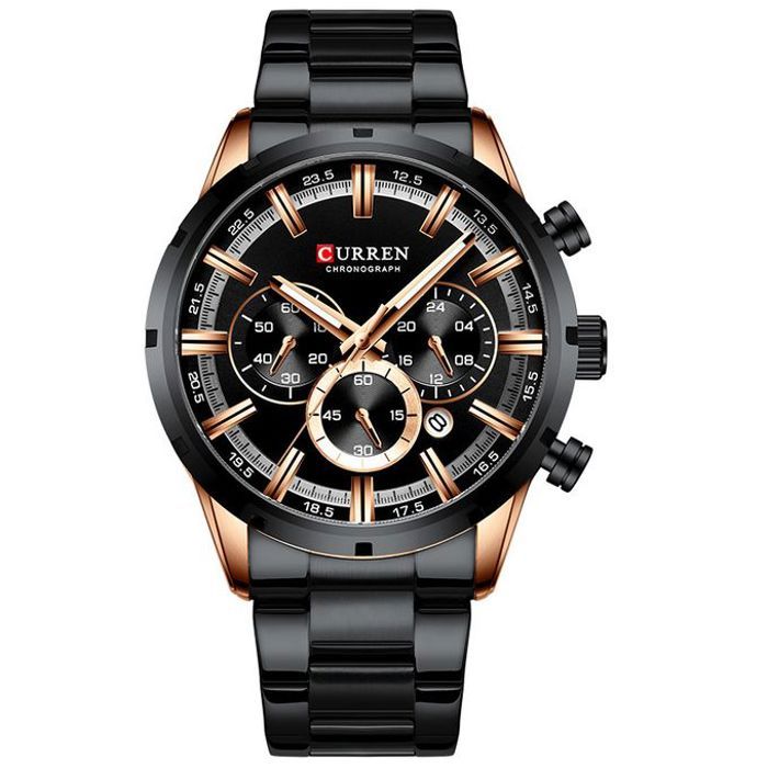 Montre Sport de Luxe en Acier Inoxydable Curren - 8363