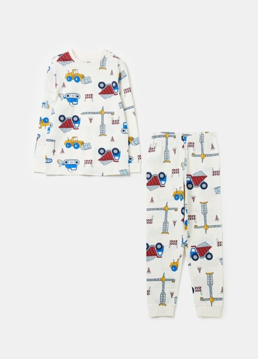 Pyjama en coton biologique imprimé machines