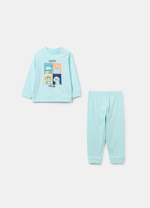 Pyjama en coton bio imprimé