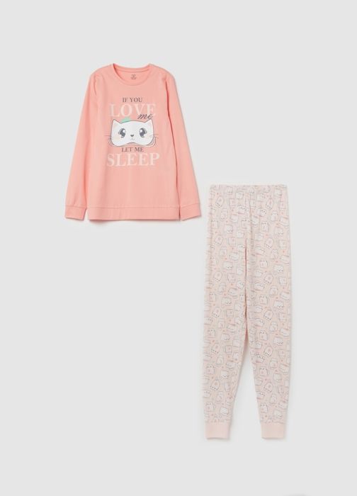 Pyjama en coton bio imprimé