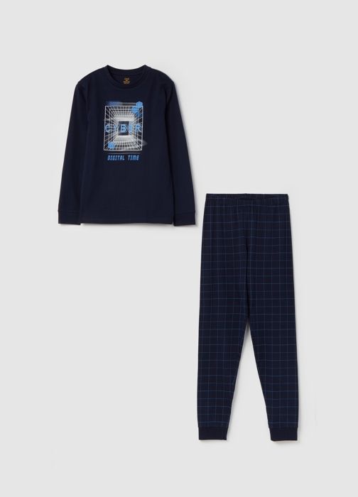 Pyjama en coton bio imprimé