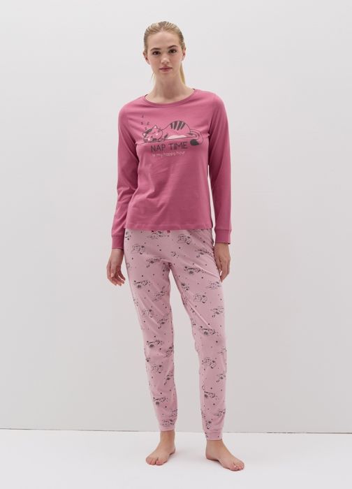 Pyjama long imprimé chatons