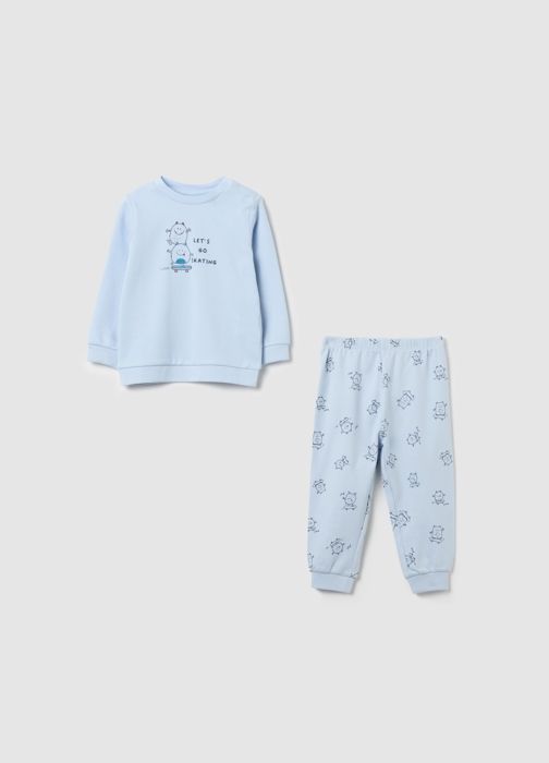 Pyjama en coton bio imprimé monstres