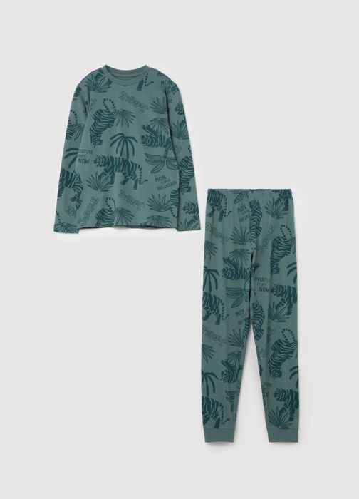 Pyjama en coton bio imprimé ''Jungle''