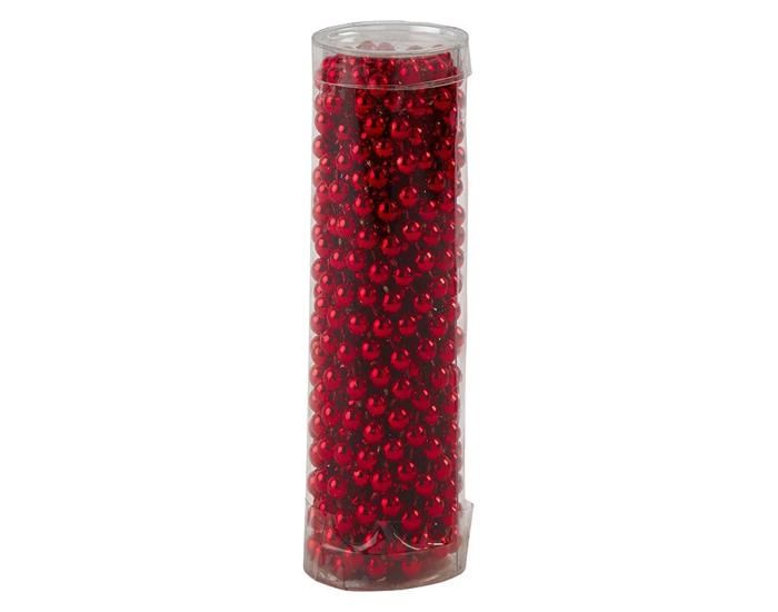 ruban de perles rouge actuel pour sapin de Noël