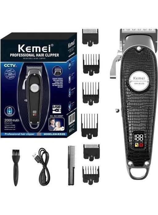 Kemei  - Tondeuse Professionnelle à Cheveux - Sans Fil - KM-K52S