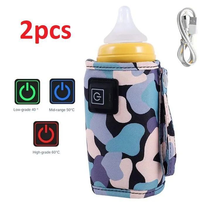 Chauffe-Biberon USB Réglable à 3 Vitesses - Garder Lait de Bébé au Chaud