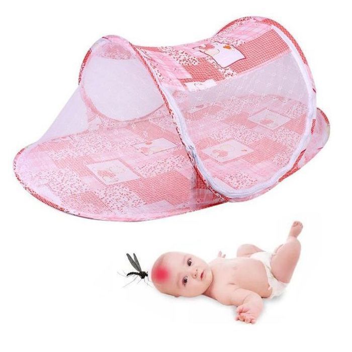 Moustiquaire pliable pour bébé - Anti-moustiques - Rose