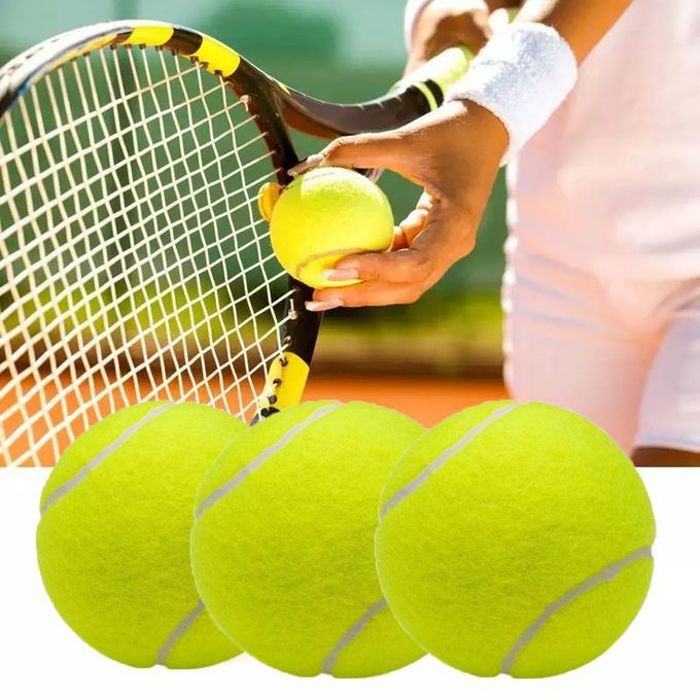 Balles de Tennis - Pack de 3 Balles de Tennis Jaunes