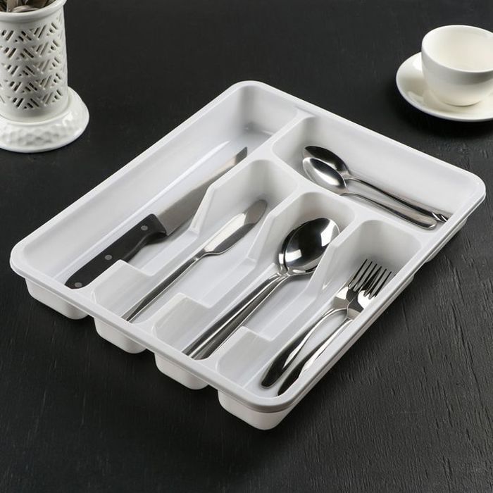 Range-couverts Plastique - Organisateur Cuillères - Porte-ustensiles de Cuisine
