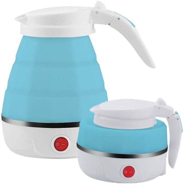 Bouilloire électrique pliable en silicone avec isolation thermique pour le camping