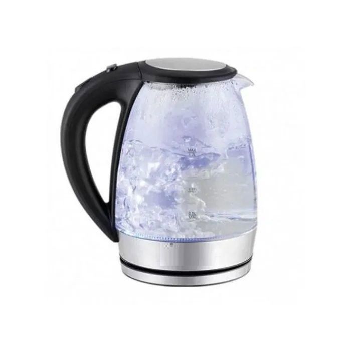 Bouilloire Électrique en Verre Borosilicaté – 1,7 L – Arrêt Automatique & Rétroéclairage LED