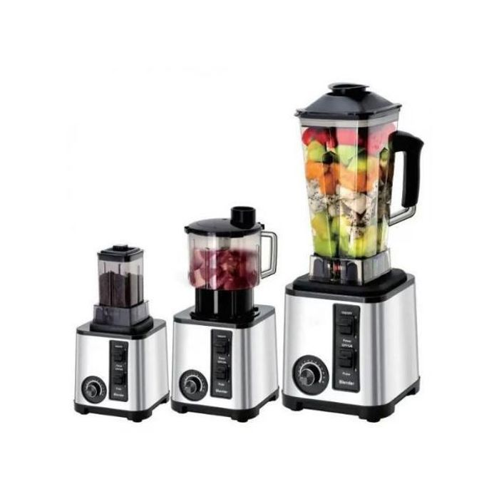 Robot de cuisine 3 en 1 en acier inoxydable 9500W : mixeur, hachoir et presse-agrumes