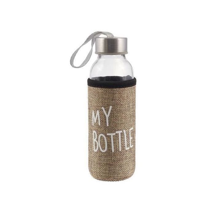 Bouteille d'Eau en Verre avec Housse - Gourde d'Eau