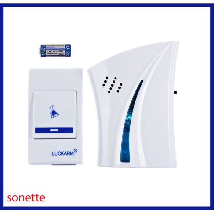 Sonnette sans fil intelligente télécommandée avec 32 mélodies