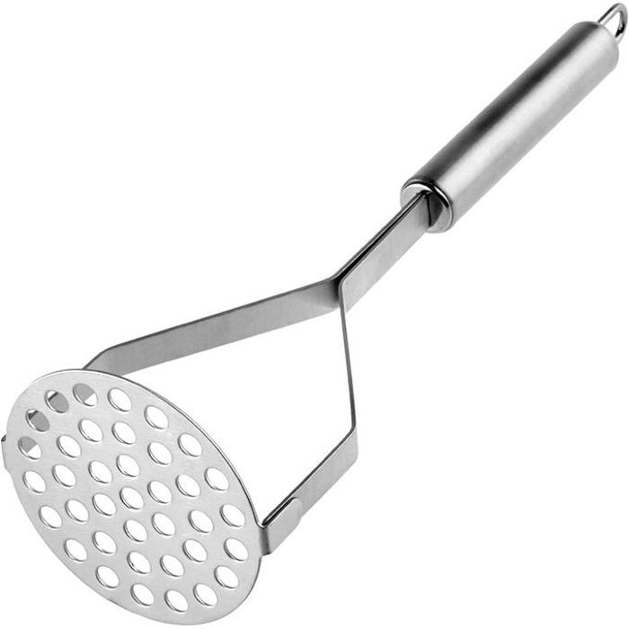 Presse-purée à Main en Inox Robuste - Légumes & Fruits - Poignée Résistante