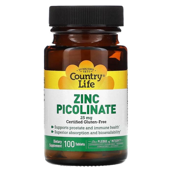 Zinc Picolinate 25 mg 100, 100 Tablets