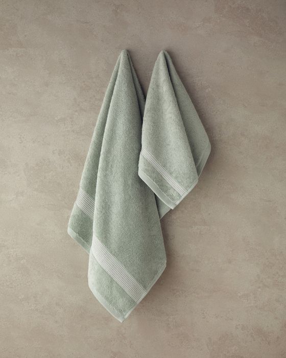 Ensemble de serviettes - Coton - Vert d'eau - 30x45 cm - 50x80 cm - Élégance Chic