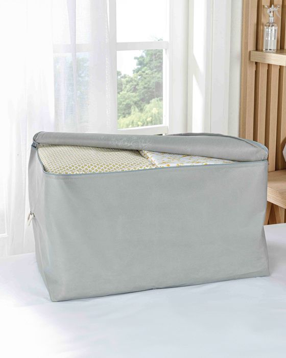 Housse de Rangement - Hortensia - Gris Clair - 74 x 46 x 46 cm - Spacieuse - Robuste