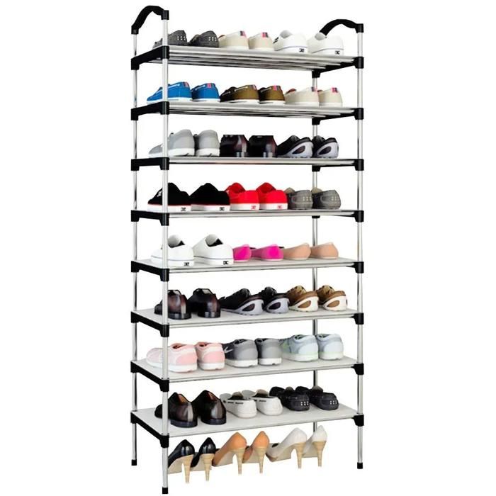 Étagère à chaussures multifonctionnelle avec 8 étagère