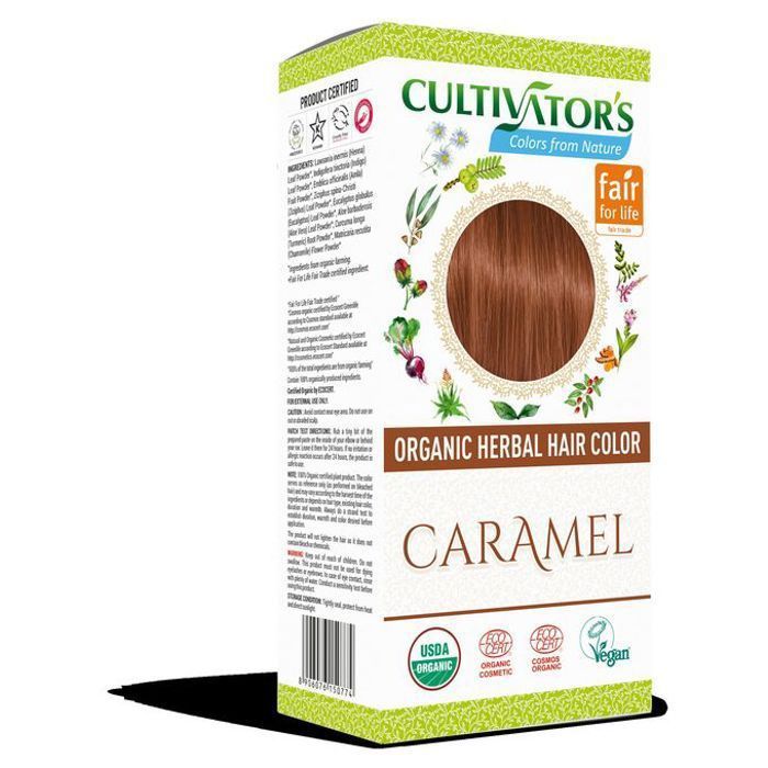 Teinture pour les cheveux - Cultivator's - Caramel - Bio - Poudre - Sans produits chimiques