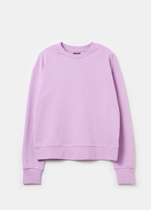 Sweat Col rond pour filles - Violet