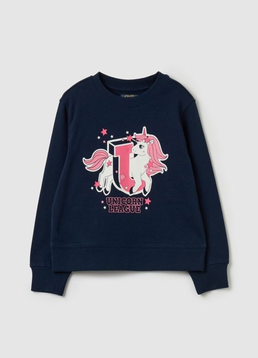 Sweat-shirt en molleton avec imprimé
