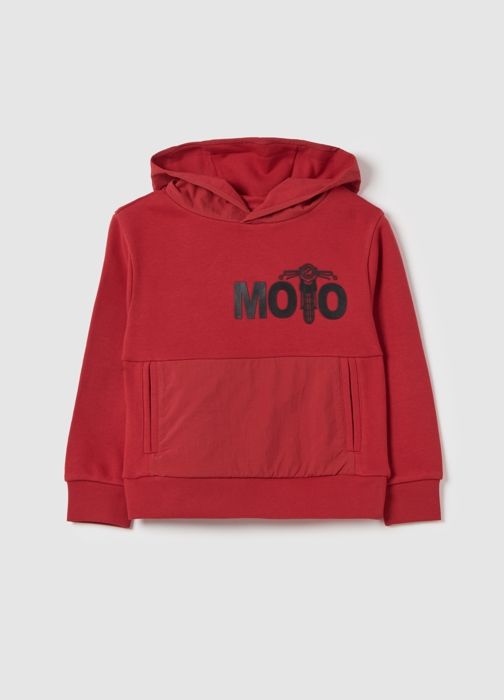 Sweat à capuche avec imprimé ''Moto Racing U.S.''