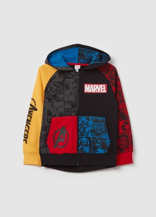 Sweat entièrement zippé avec capuche et imprimé Avengers
