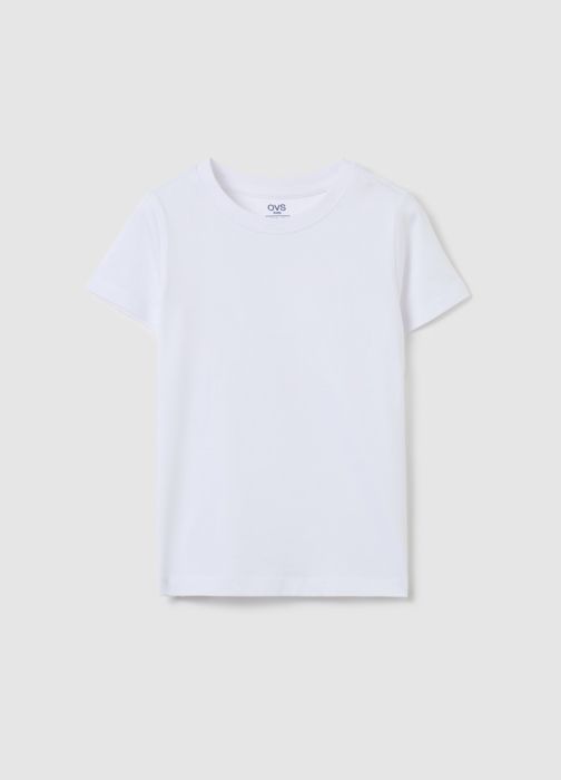 T-shirt col rond en coton bio