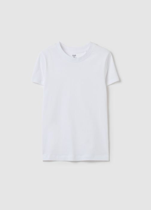 T-shirt - OVS KIDS - Uni - 100% Coton Biologique - Col Rond - Manches Courtes
