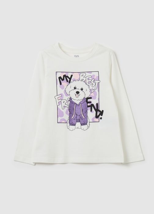 T-shirt à manches longues avec imprimé