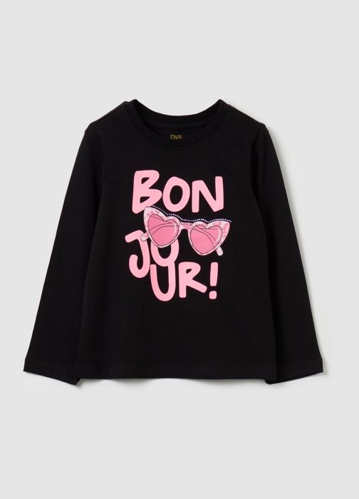 T-shirt à manches longues avec imprimé