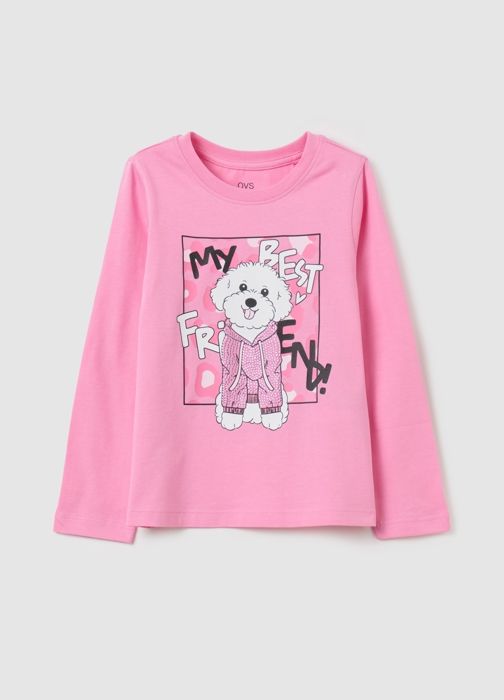 T-shirt à manches longues avec imprimé
