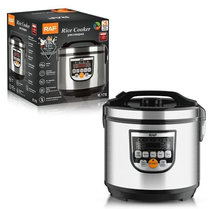 Partagez ce produit   RAF Smart cocotte 5L Cuisinière à Riz Électrique Avec Cuiseur à Vapeur