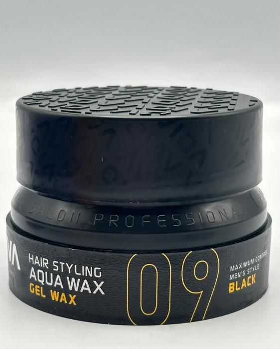 Agiva Hair Wax 09 BLACK Aqua Gel 155mL