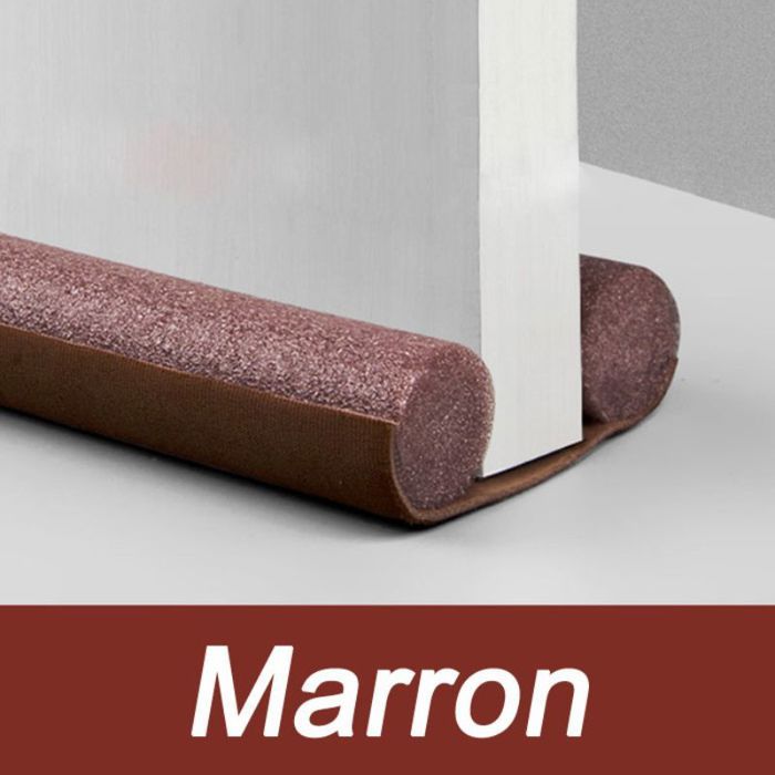Boudin pour Bas de Porte Double Isolant Marron