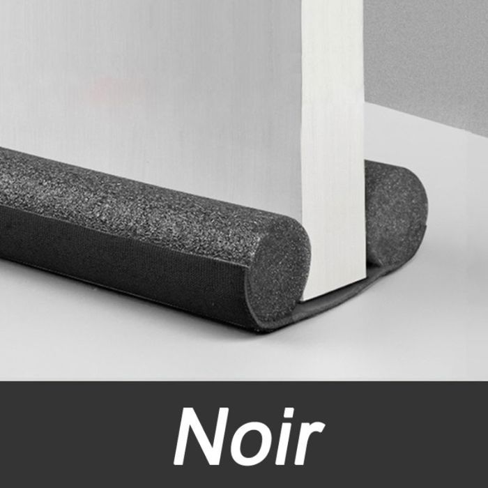 Boudin pour Bas de Porte Double Isolant Noir