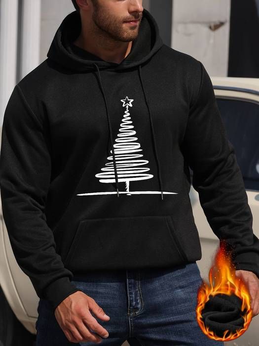 Sweat à capuche pour homme avec  d'arbre de Noël