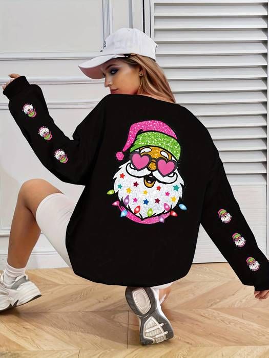 Sweat-shirt - OUTFITS AND MORE - Noël - Manches longues - Doux - Confortable