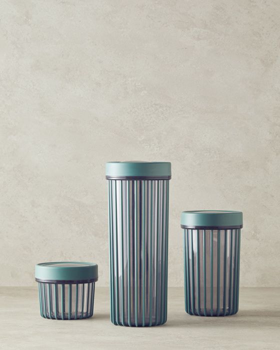 Boîte À Aliments Plastique Mixed, Ensemble de 3, capacité 550 + 1100 + 1700 ml, coloris Vert