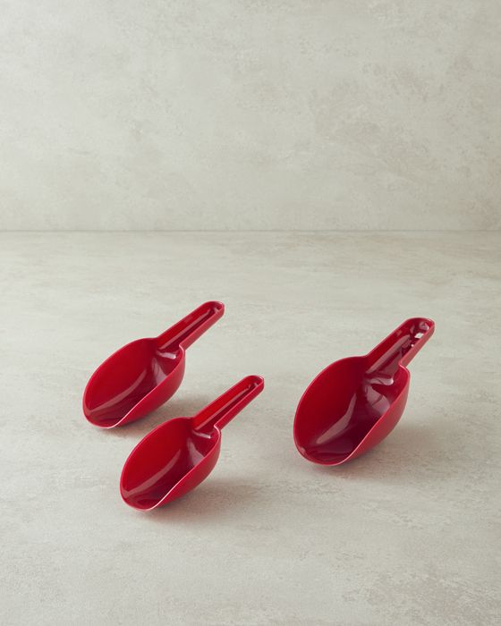 Cuillère Doseuse - Non spécifié - Ensemble de 3 - Plastique - Bordeaux - 22 x 7,8 x 5 cm