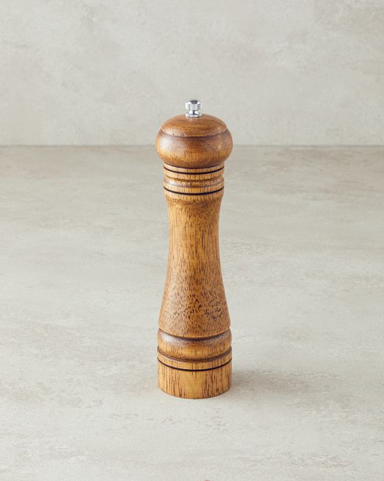 Moulin en bois, dimensions 5 x 20 cm, coloris Café