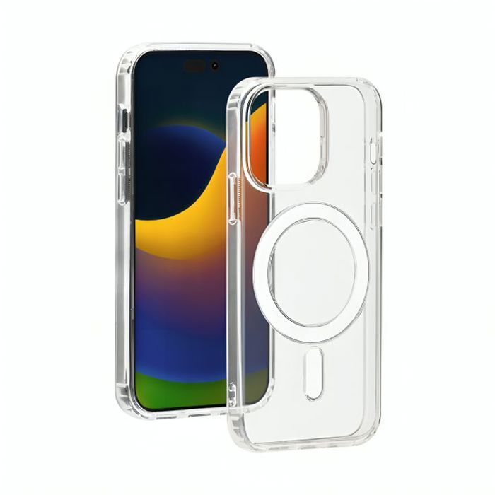 Coque iPhone 15 PRO Magnétique Crystal Clear Transparente compatible avec MagSafe
