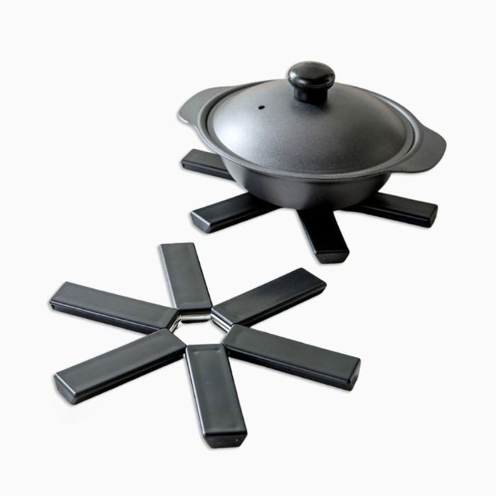 Sous Plat Pliable Noir – Lot de 2 pièces