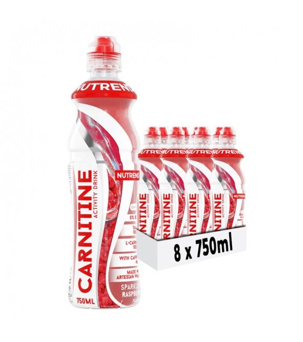 Carnitine activity drink Raspberry avec cafeine 750ml - Nutrend (8 Unités)