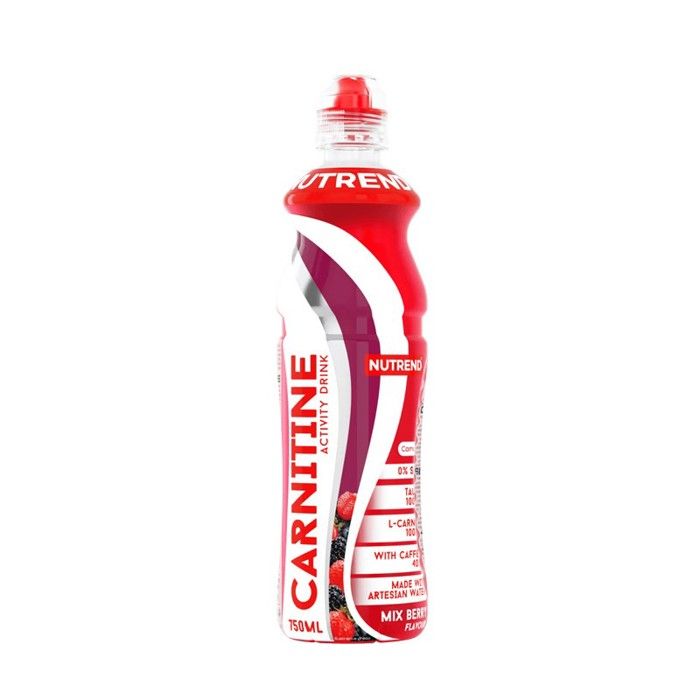 Carnitine activity drink Mix Berry avec cafeine 750ml - Nutrend (8 Unités)