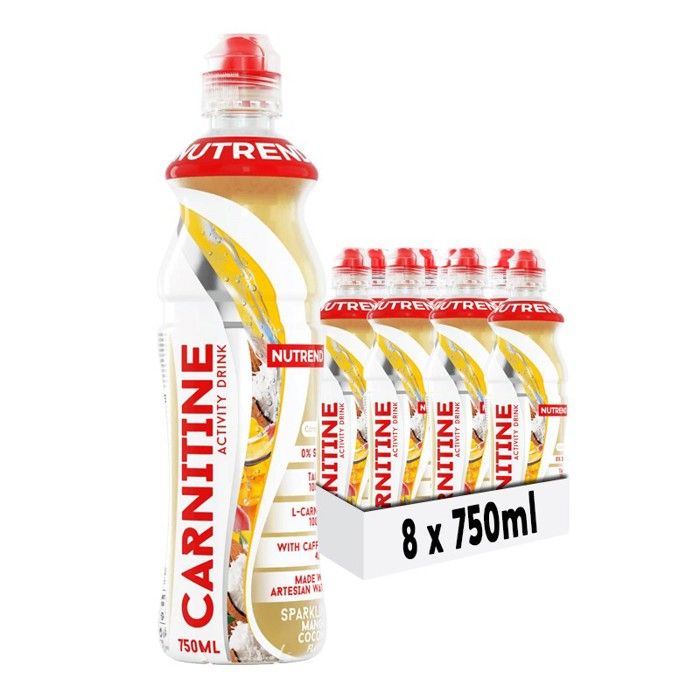 Carnitine activity drink Mango coconut avec cafeine 750ml - Nutrend (8 Unités)
