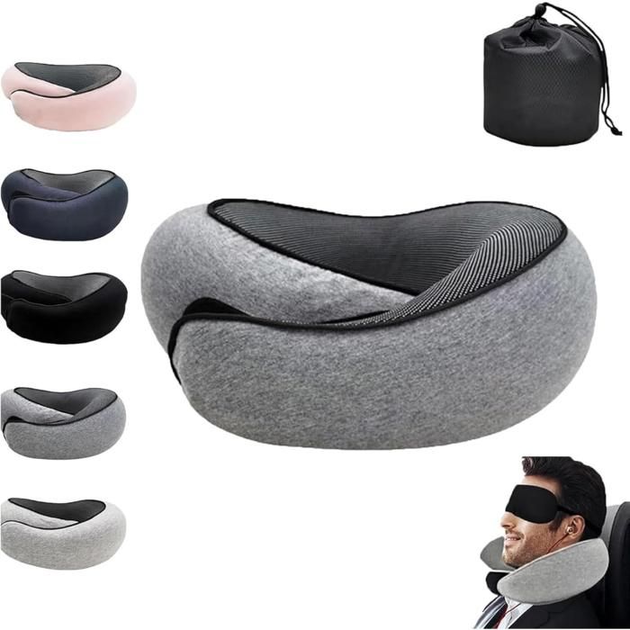 Oreiller de voyage ergonomique pour soutenir les vertèbres cervicales